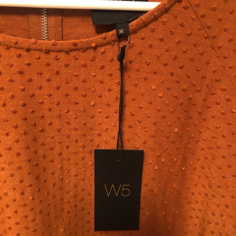 W5 Rust Textured Blouse - Picture 5 of 5